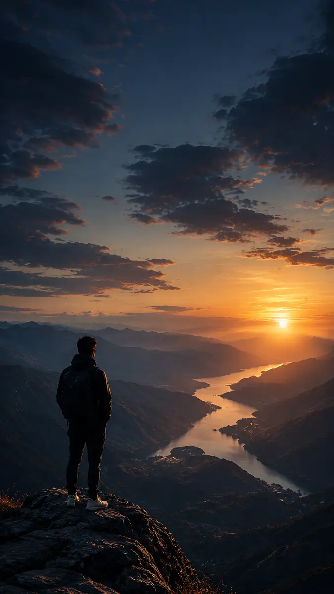 Misty Mountain Dawn wallpaper preview