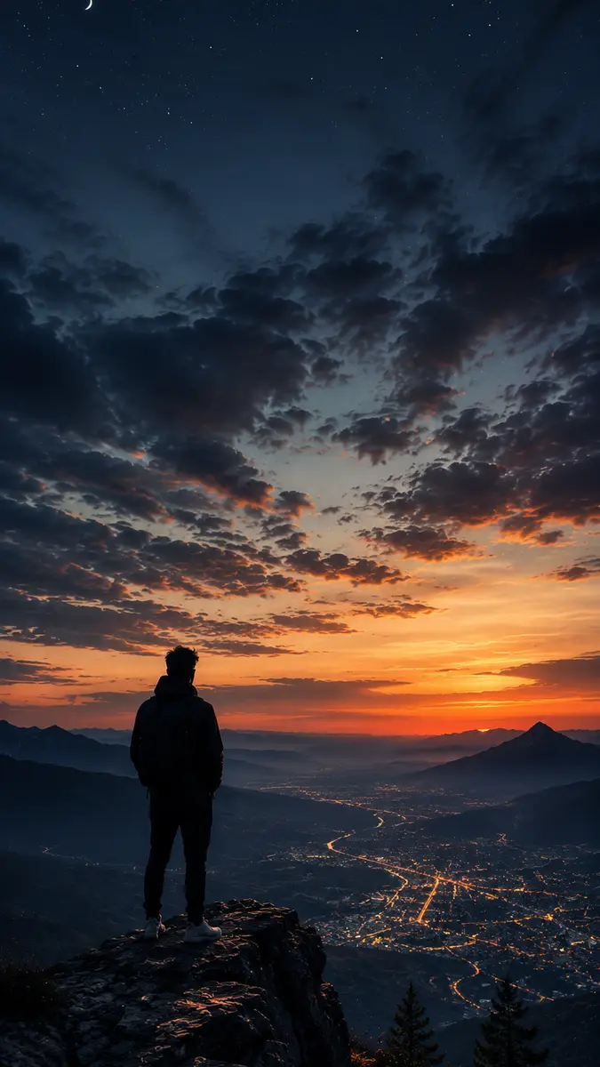 Valley at Dusk wallpaper preview